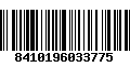 Código de Barras 8410196033775