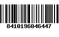 Código de Barras 8410196046447