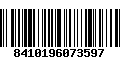 Código de Barras 8410196073597