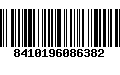 Código de Barras 8410196086382