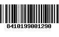 Código de Barras 8410199001290