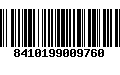 Código de Barras 8410199009760