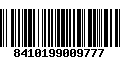 Código de Barras 8410199009777