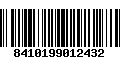 Código de Barras 8410199012432