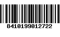 Código de Barras 8410199012722