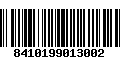 Código de Barras 8410199013002