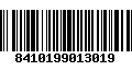 Código de Barras 8410199013019