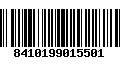 Código de Barras 8410199015501