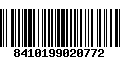 Código de Barras 8410199020772