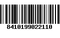 Código de Barras 8410199022110