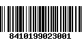 Código de Barras 8410199023001