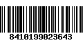 Código de Barras 8410199023643