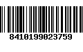 Código de Barras 8410199023759