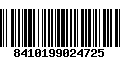Código de Barras 8410199024725