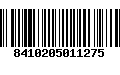 Código de Barras 8410205011275