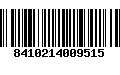 Código de Barras 8410214009515