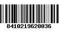 Código de Barras 8410219620036