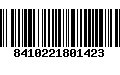 Código de Barras 8410221801423