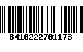 Código de Barras 8410222701173