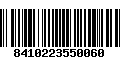 Código de Barras 8410223550060