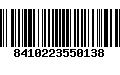 Código de Barras 8410223550138