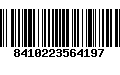 Código de Barras 8410223564197