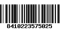 Código de Barras 8410223575025