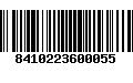 Código de Barras 8410223600055