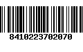 Código de Barras 8410223702070