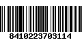 Código de Barras 8410223703114