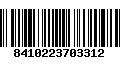 Código de Barras 8410223703312