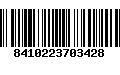 Código de Barras 8410223703428