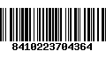 Código de Barras 8410223704364