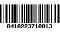 Código de Barras 8410223710013