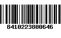 Código de Barras 8410223800646