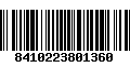 Código de Barras 8410223801360