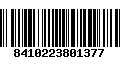 Código de Barras 8410223801377