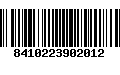 Código de Barras 8410223902012