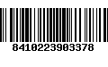 Código de Barras 8410223903378