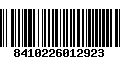 Código de Barras 8410226012923