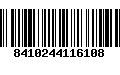 Código de Barras 8410244116108