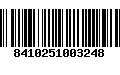 Código de Barras 8410251003248