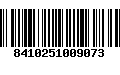 Código de Barras 8410251009073