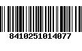 Código de Barras 8410251014077