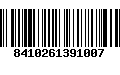 Código de Barras 8410261391007