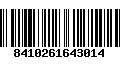 Código de Barras 8410261643014