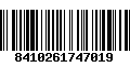 Código de Barras 8410261747019