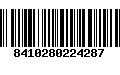 Código de Barras 8410280224287