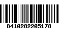 Código de Barras 8410282205178