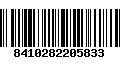 Código de Barras 8410282205833